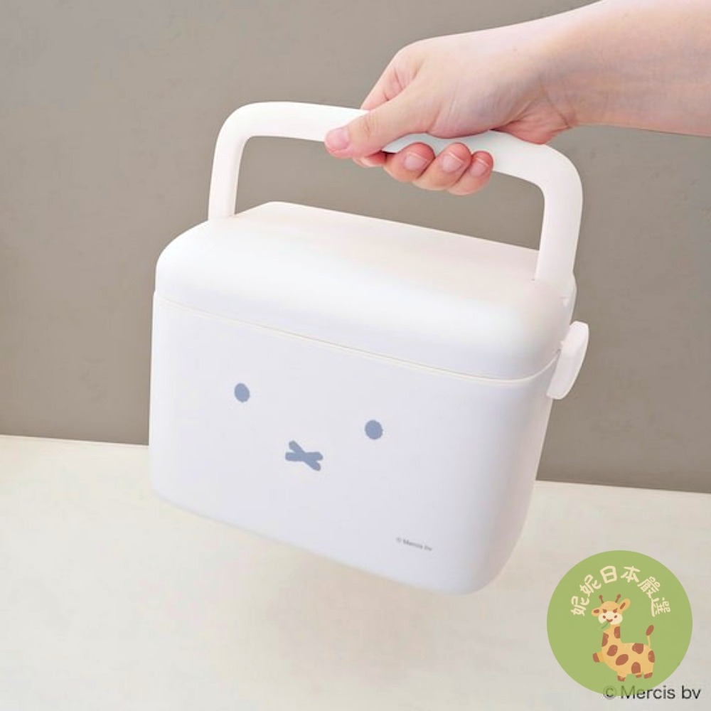 日本🇯🇵 米飛兔Miffy 附提把收納盒｜附隔板 提把設計 工具箱 文具盒 急救箱-細節圖4