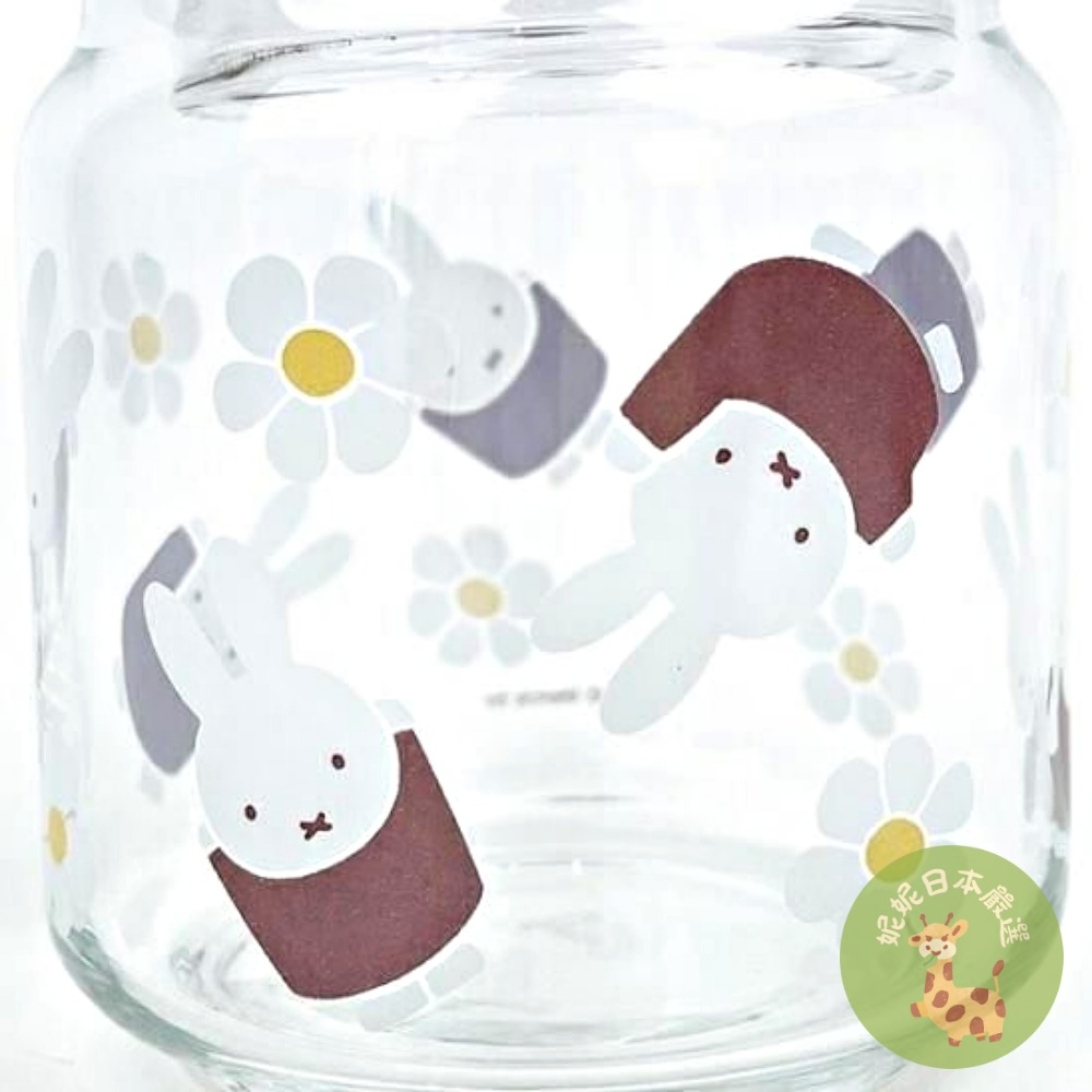 日本🇯🇵 Miffy Strawberry & Chocolate 系列 玻璃收納罐｜米飛兔 草莓巧克力設計 零食罐-細節圖6