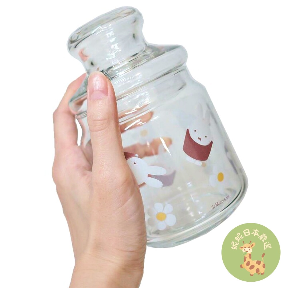 日本🇯🇵 Miffy Strawberry & Chocolate 系列 玻璃收納罐｜米飛兔 草莓巧克力設計 零食罐-細節圖9