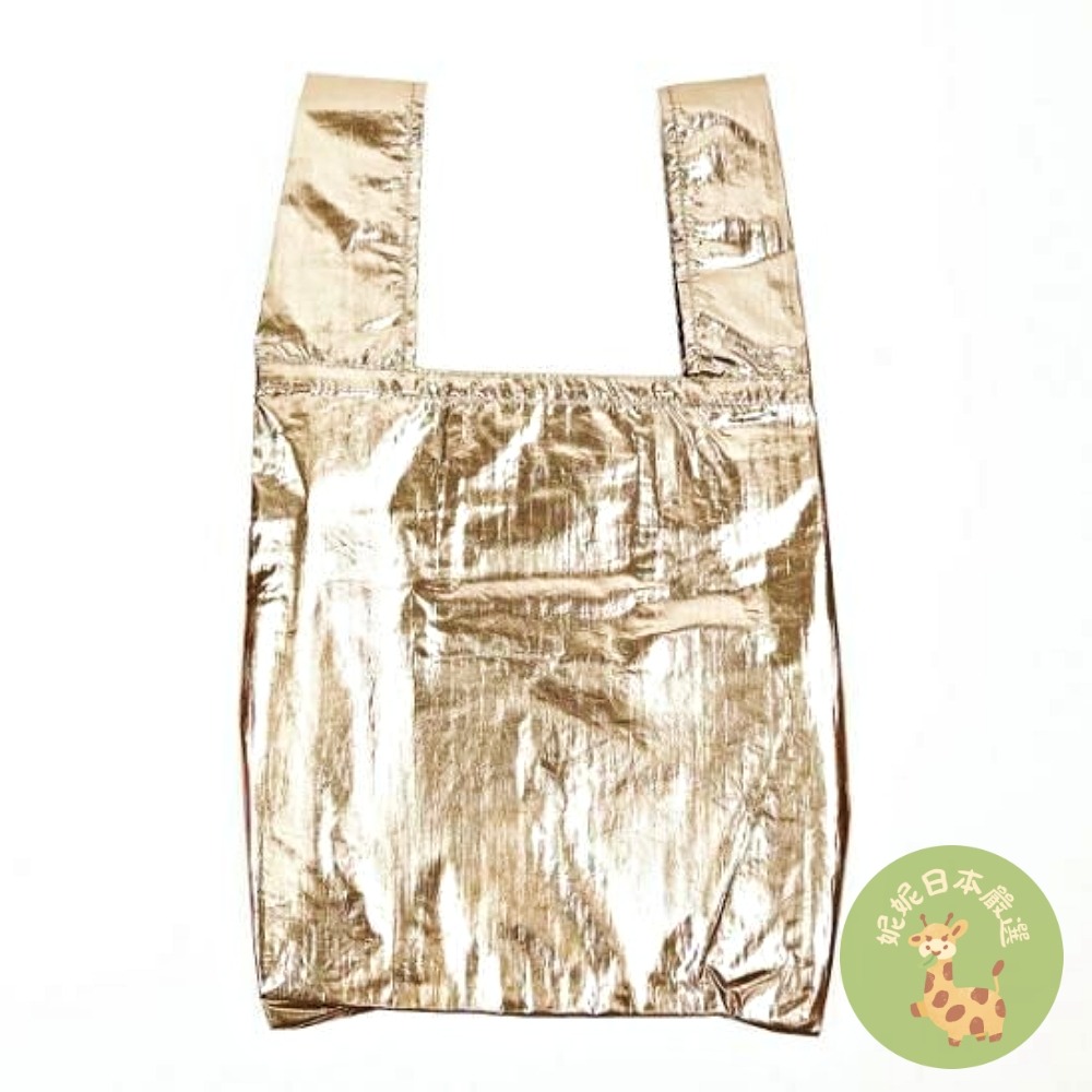日本🇯🇵 Miffy 閃亮光澤感摺疊環保袋｜金色／粉色｜亮面托特袋 購物袋 收納袋-細節圖3