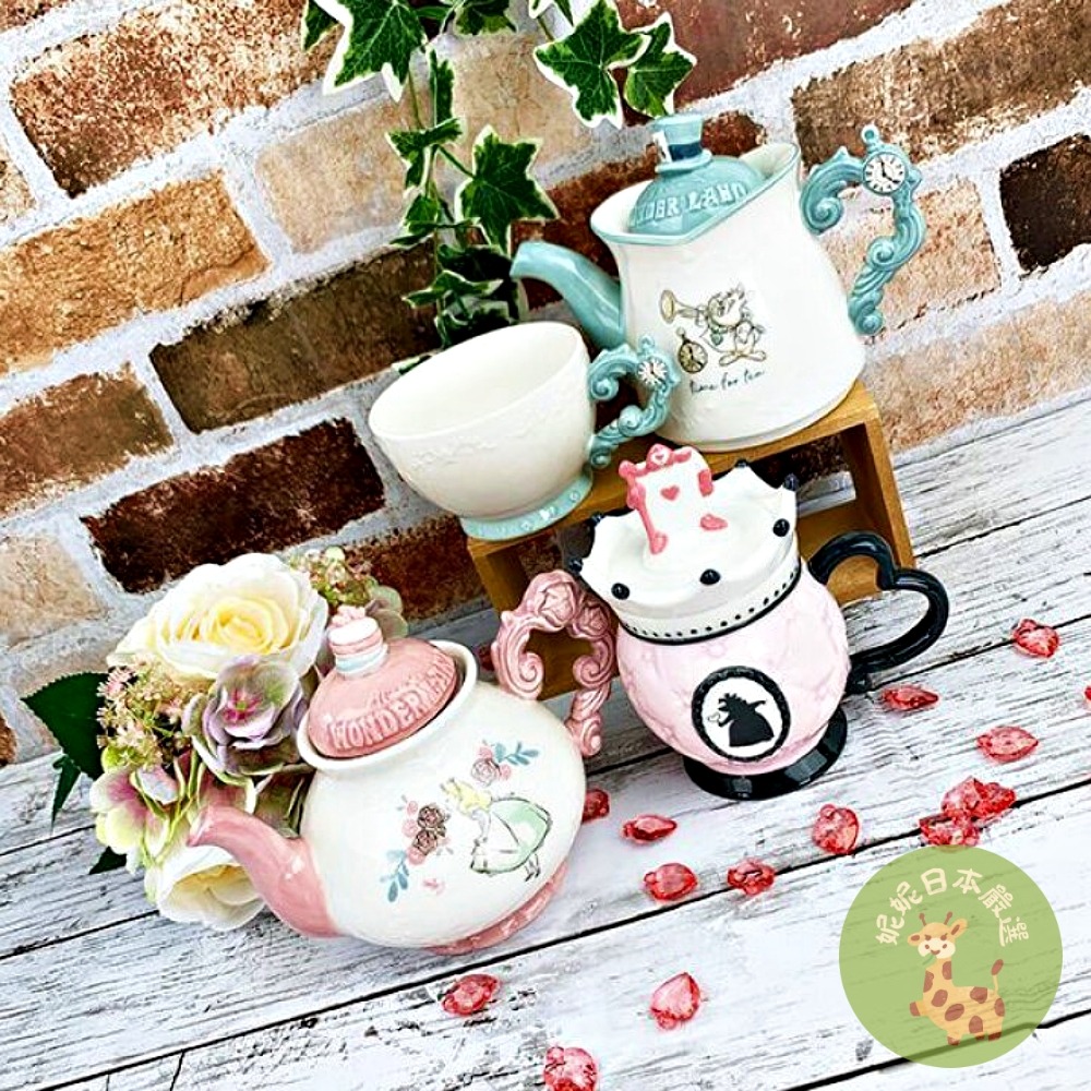 🇯🇵日本 迪士尼正版愛麗絲夢遊仙境 系列陶瓷餐具｜茶壺／馬克杯／甜點盤-細節圖7