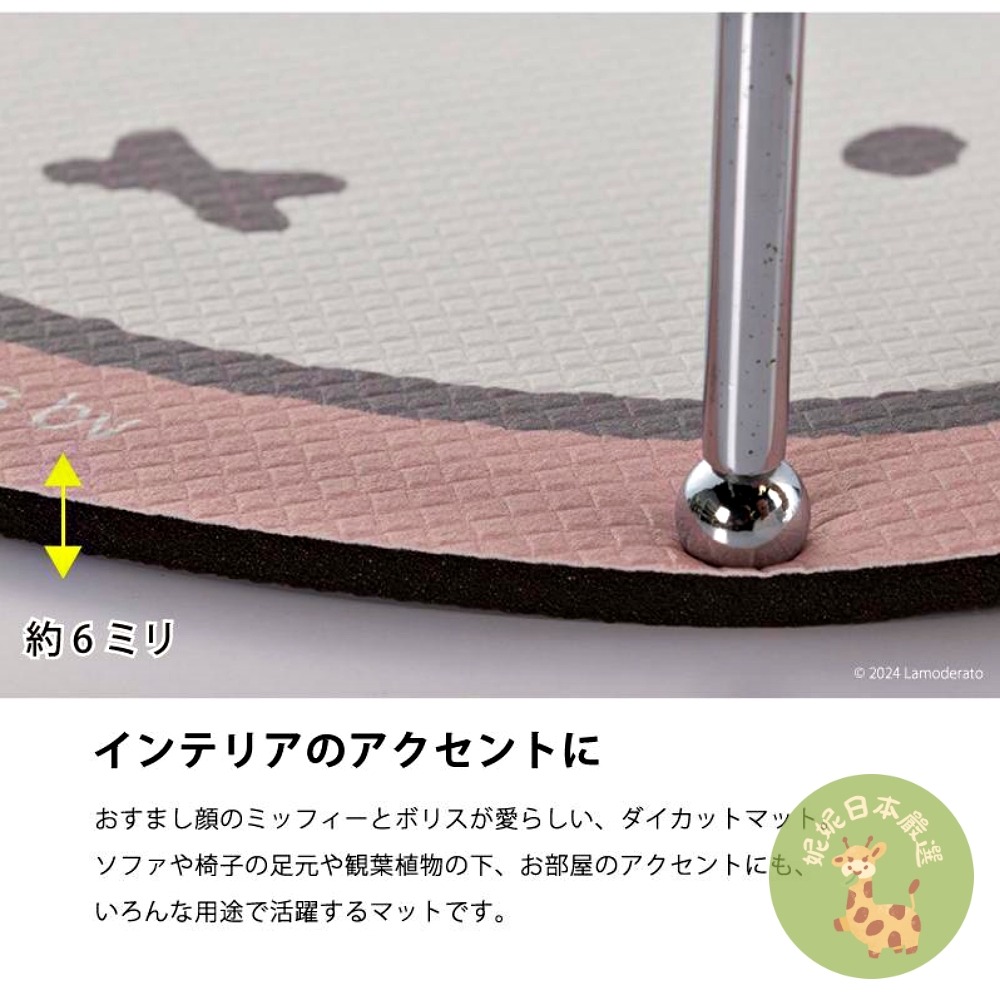 🇯🇵日本 Miffy 米飛兔造型防滑PVC地墊｜可愛浴室墊 廚房墊 門口墊 防滑腳踏墊-細節圖5