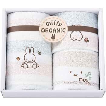 日本🇯🇵直送｜日本製西川Miffy 有機棉毛巾禮盒組｜浴巾組／臉巾組 兩款選擇 日本製 喬遷禮物-規格圖5