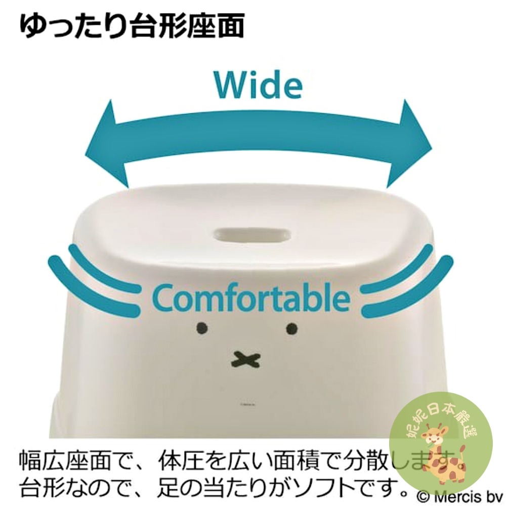 日本🇯🇵正版｜Miffy 米飛兔 Richell 日本製 洗澡椅｜浴室凳｜洗臉盆｜親子沐浴系列・可愛浴室用品-細節圖7