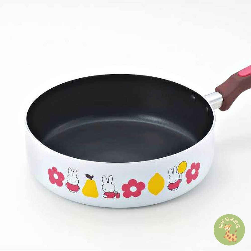 日本🇯🇵正版｜Miffy 米飛兔花花不沾鍋系列｜平底鍋／帶柄湯鍋／壺型鍋 三款選擇-細節圖2
