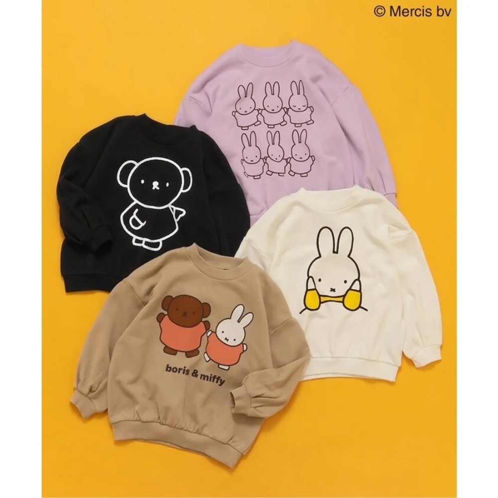 日本🇯🇵Breeze Miffy & Boris 米菲兔童款印花衛衣|米飛兔長袖上衣-規格圖2