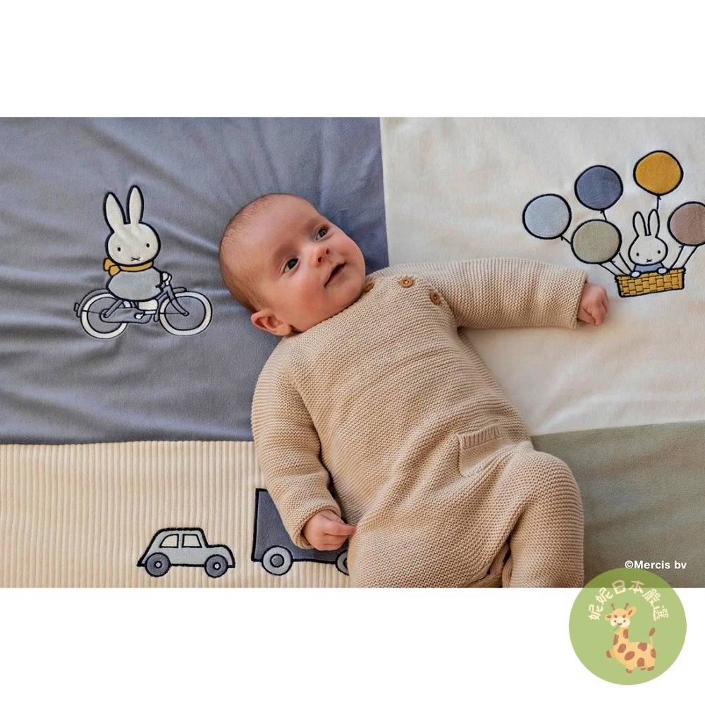 日本🇯🇵直送｜Miffy 嬰兒可機洗遊戲墊柔軟爬行墊 新生兒禮物 安全防滑寶寶地墊-細節圖3