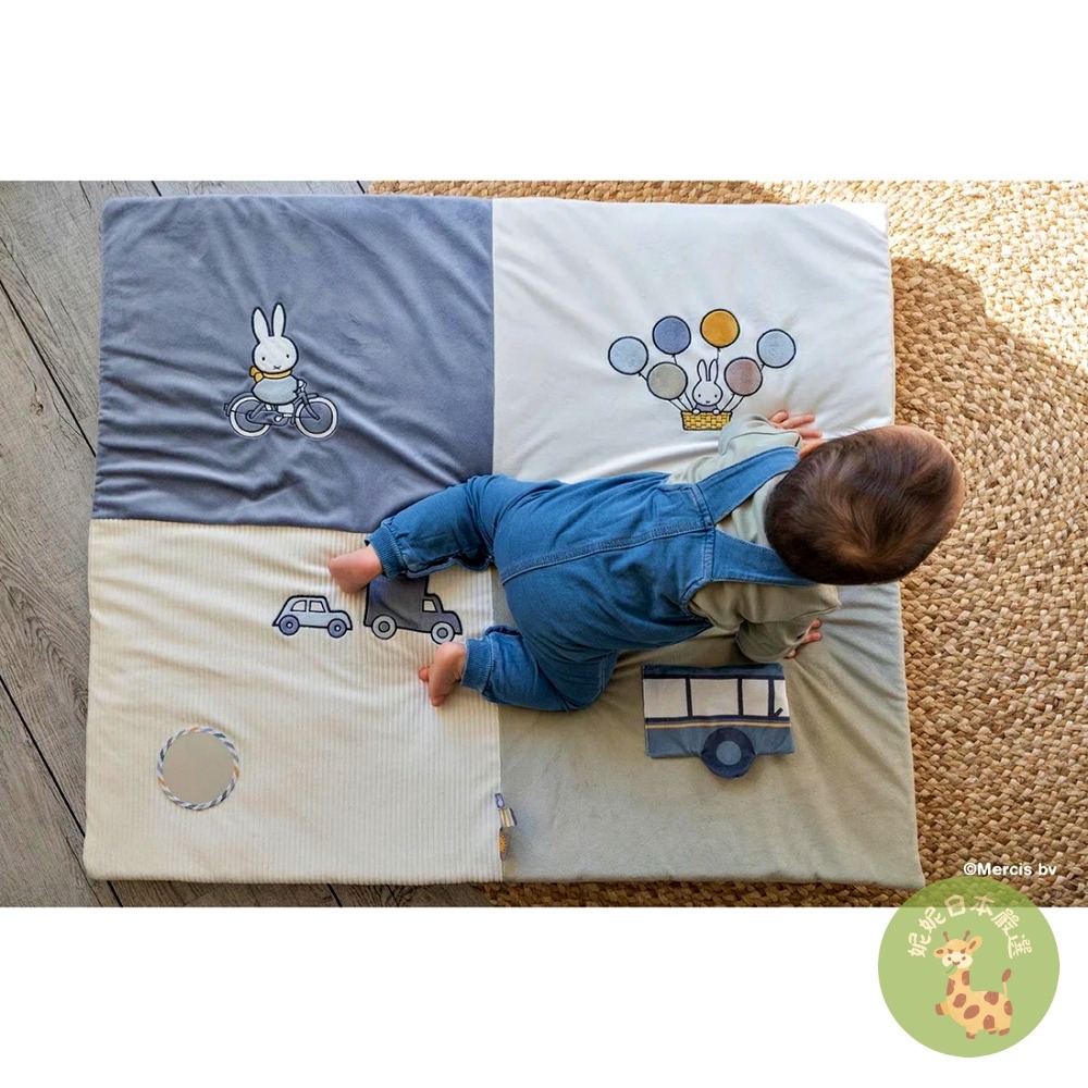 日本🇯🇵直送｜Miffy 嬰兒可機洗遊戲墊柔軟爬行墊 新生兒禮物 安全防滑寶寶地墊-細節圖5