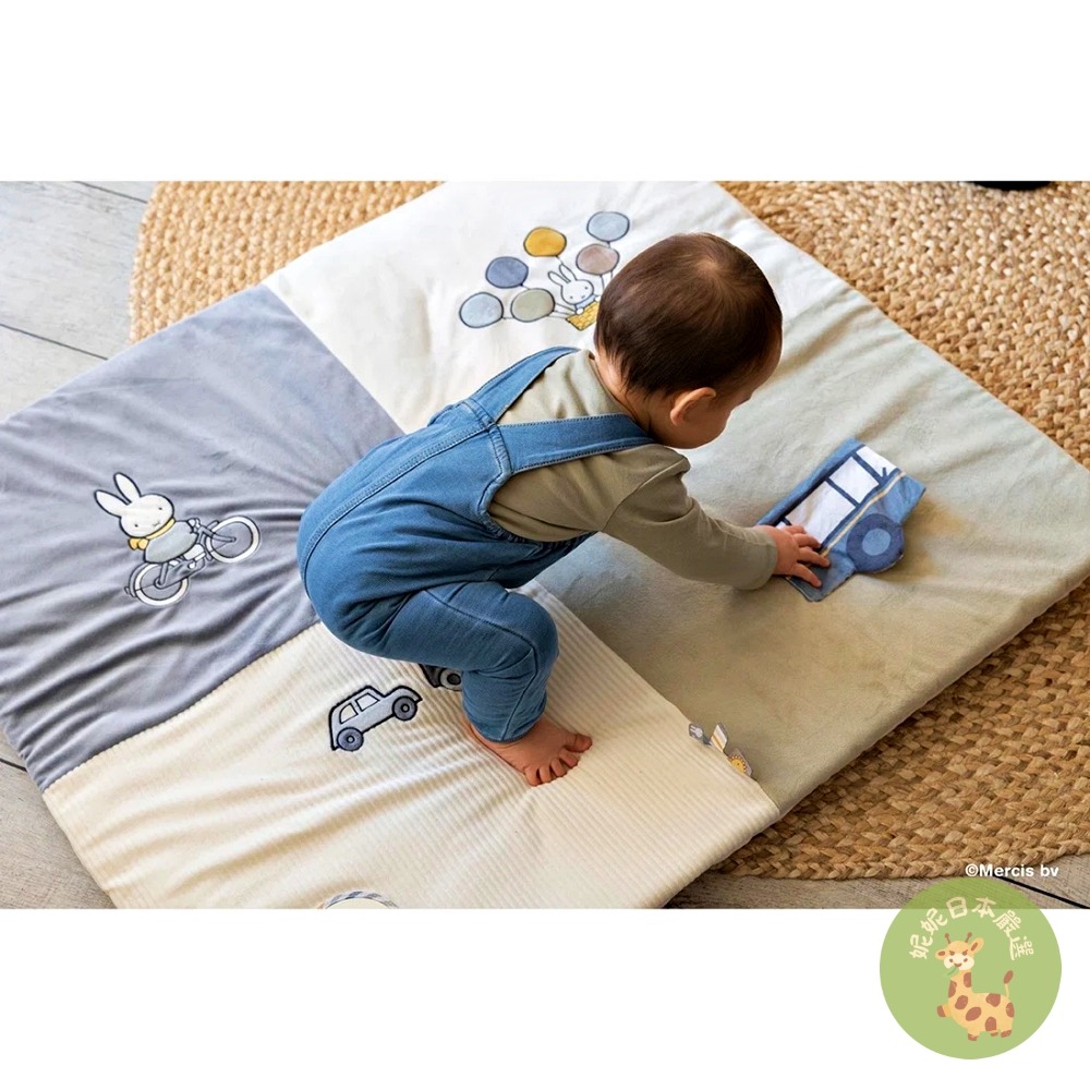 日本🇯🇵直送｜Miffy 嬰兒可機洗遊戲墊柔軟爬行墊 新生兒禮物 安全防滑寶寶地墊-細節圖6