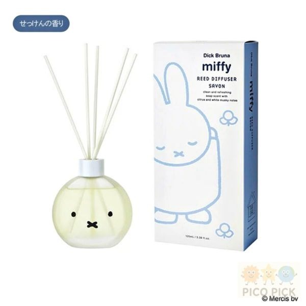 🇯🇵 日本直送｜【miffy × boris】香氛擴香瓶 120ml｜米飛兔 肥皂香／小熊 牛奶咖啡香 居家香氛 擴-規格圖7