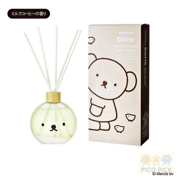 🇯🇵 日本直送｜【miffy × boris】香氛擴香瓶 120ml｜米飛兔 肥皂香／小熊 牛奶咖啡香 居家香氛 擴-規格圖7