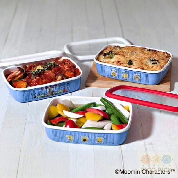 🇯🇵日本直送｜Moomin x 富士琺瑯｜嚕嚕米藍屋 琺瑯系列｜茶壺・手沖壺・保鮮盒・調理鍋・收納罐｜北歐風廚具・送-細節圖3