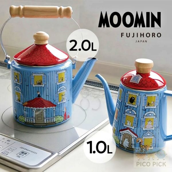 🇯🇵日本直送｜Moomin x 富士琺瑯｜嚕嚕米藍屋 琺瑯系列｜茶壺・手沖壺・保鮮盒・調理鍋・收納罐｜北歐風廚具・送-細節圖7