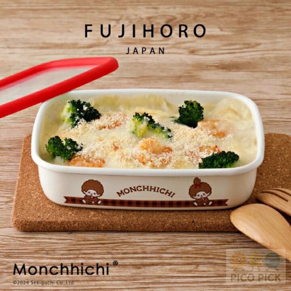 日本🇯🇵FUJIHORO 富士琺瑯 × Monchhichi 琺瑯餐廚系列 ｜馬克杯／手沖壺／牛奶鍋／湯鍋／焗烤皿／-規格圖10