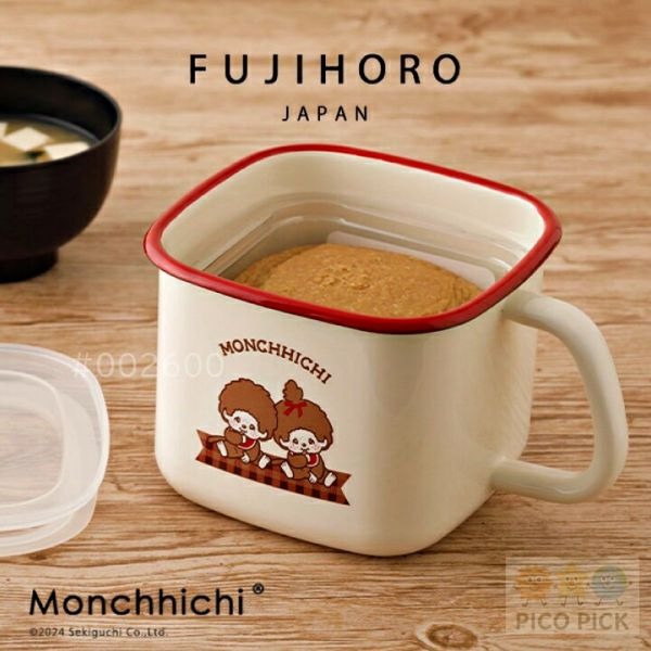 日本🇯🇵FUJIHORO 富士琺瑯 × Monchhichi 琺瑯餐廚系列 ｜馬克杯／手沖壺／牛奶鍋／湯鍋／焗烤皿／-規格圖10