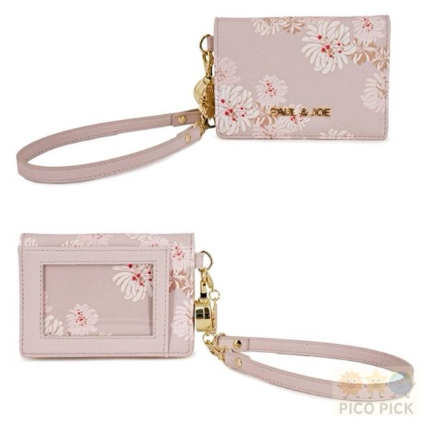 日本🇯🇵 PAUL & JOE 花卉圖案 票卡夾｜通勤證件夾｜可拆式手腕帶｜多卡層設計-細節圖6