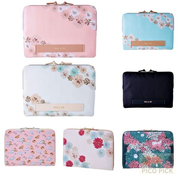 筆電收納包-粉色貓咪插畫