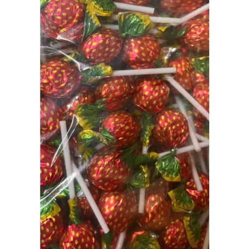 🍘二餅古早味柑仔店-草莓風味棒棒糖3000公克（整袋出貨）
