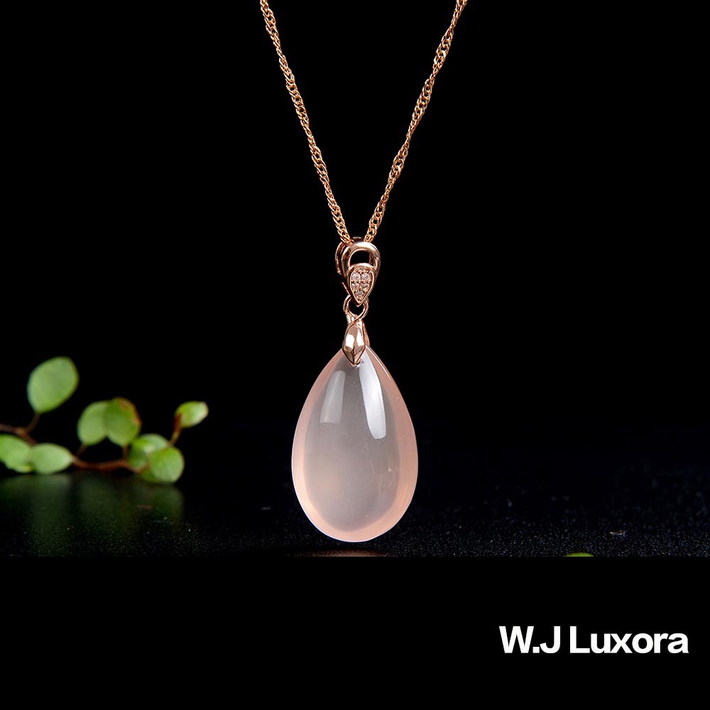 W.J Luxora甜美優雅粉晶項錬-細節圖2