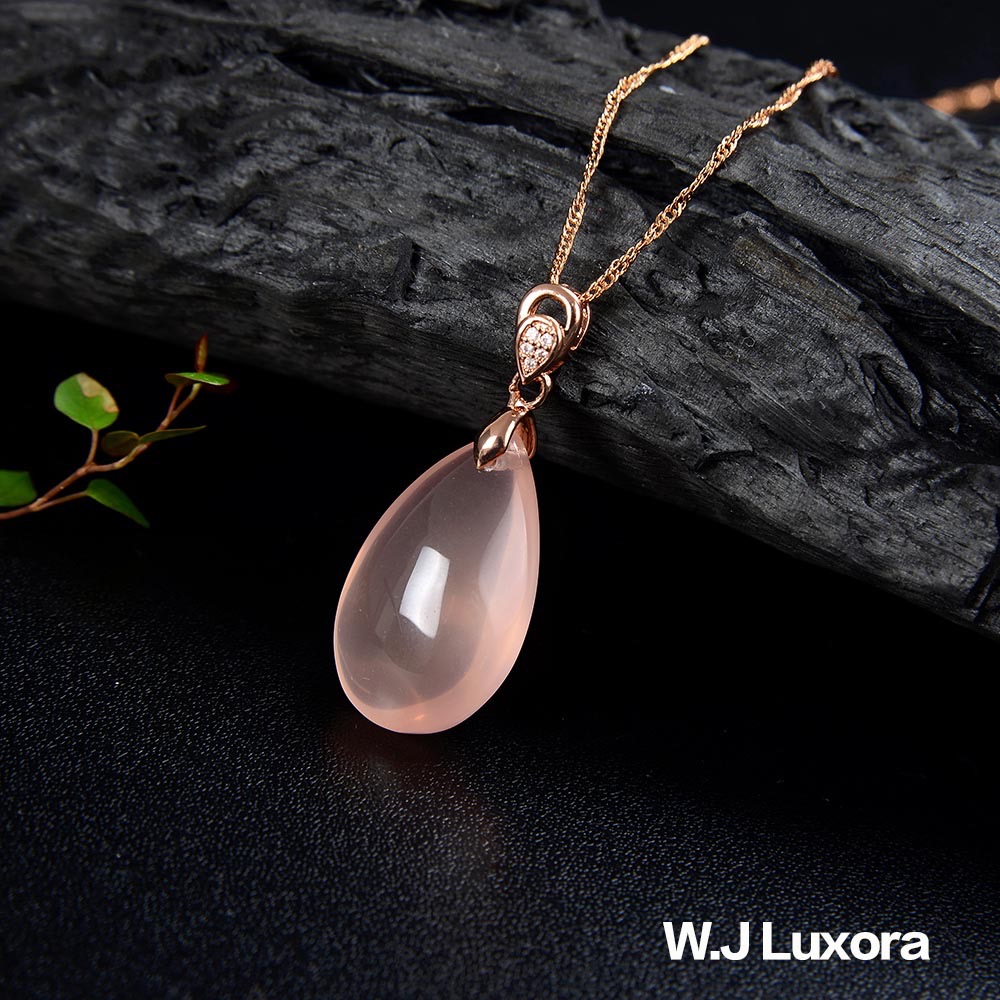 W.J Luxora甜美優雅粉晶項錬-細節圖3