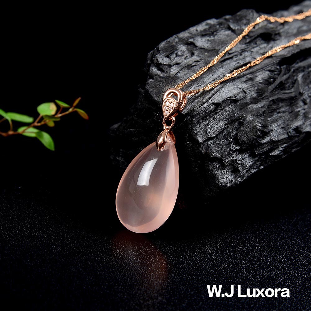 W.J Luxora甜美優雅粉晶項錬-細節圖4