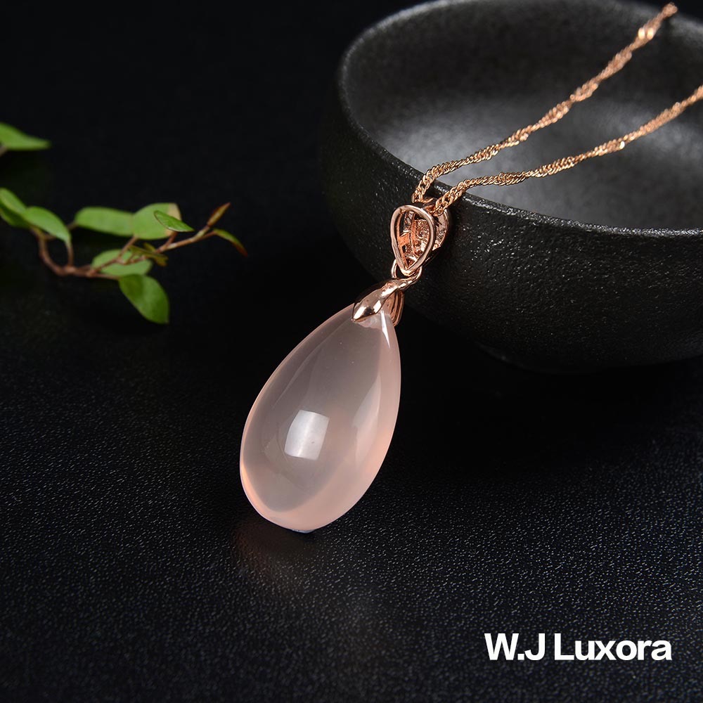 W.J Luxora甜美優雅粉晶項錬-細節圖7