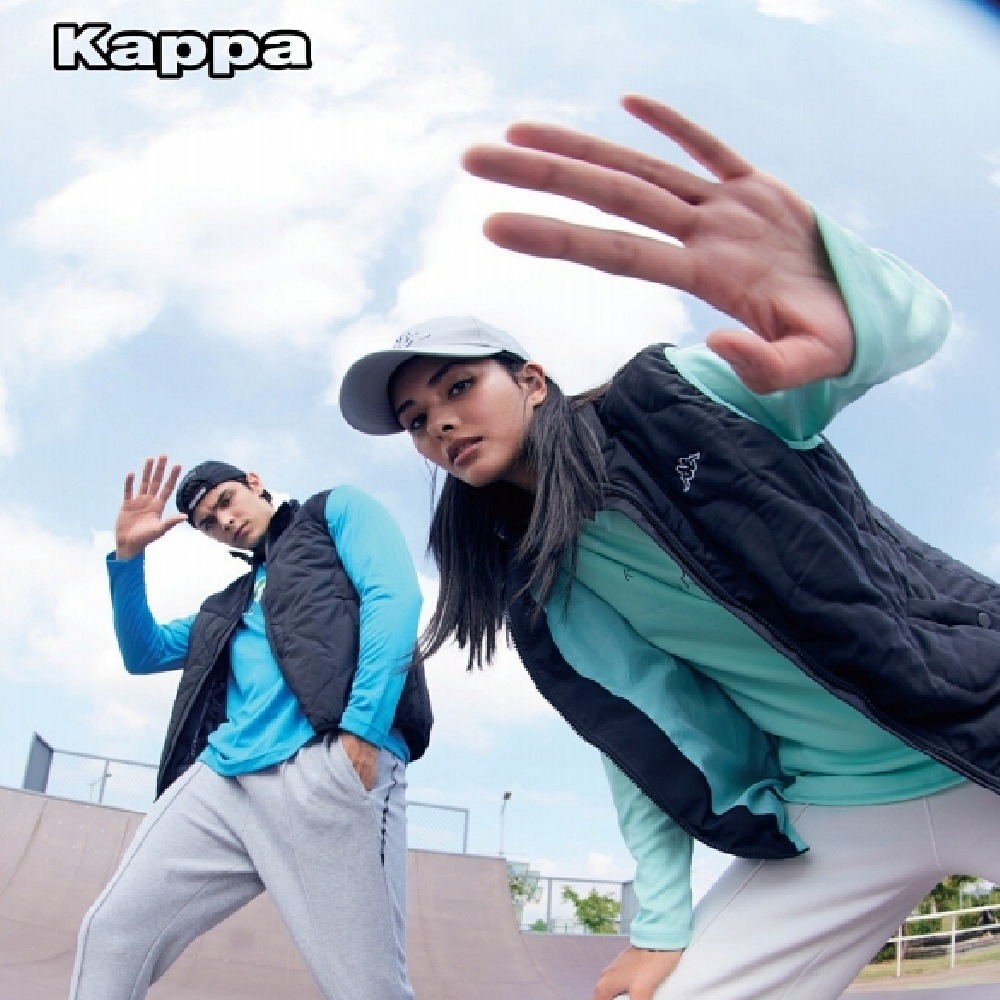 KAPPA 義大利 型男吸濕排汗男款針織長褲 黑 341J2PW005-細節圖3