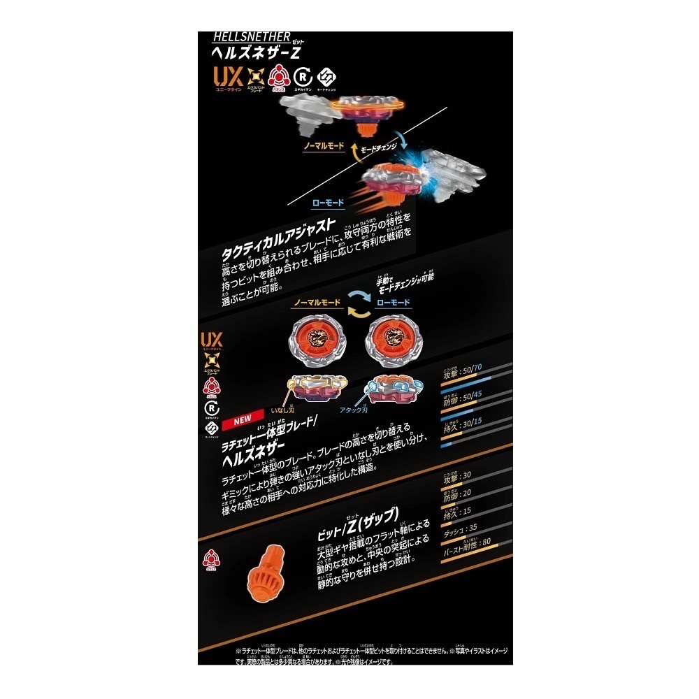 戰鬥陀螺 UX-21 惡魔幽冥改造組 BEYBLADE X 台版附QRCODE 即將到貨~-細節圖4