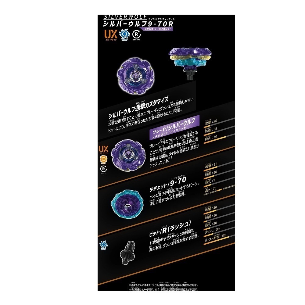 戰鬥陀螺 UX-21 惡魔幽冥改造組 BEYBLADE X 台版附QRCODE 即將到貨~-細節圖5