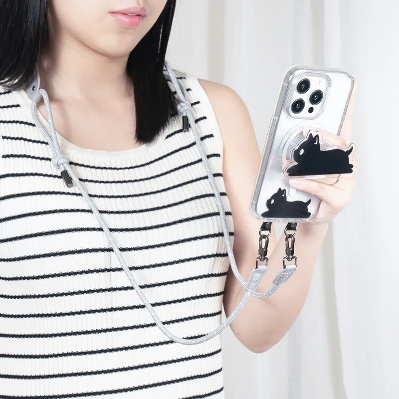 [ekax] 趣味雙環手機掛繩夾片 手機夾片 墊片 手機掛繩 掛繩夾片 固定片 雙環夾片 手機墊片 吊繩夾片 掛片-細節圖4