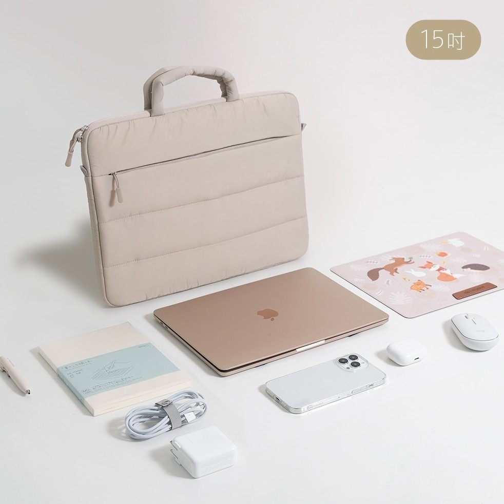 [ekax] 雲朵Puffy 筆電包 13吋 15吋 公事包 手提斜背筆電包 平板包 側背包 斜背包 包包  手提包-細節圖7
