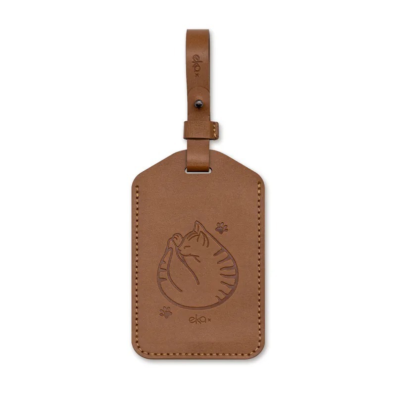 [ekax] 輕巧皮革行李吊牌 行李吊牌 出國配件 行李箱吊牌 旅行 出國用品 吊牌 行李吊牌 皮革吊牌-規格圖11