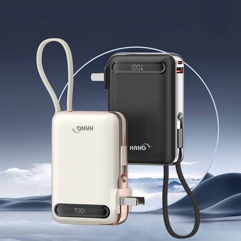 HANG 自帶插頭行動電源 AC2 自帶線 22.5W 行動電源 有認證 10000mAh PD QC快充 行充-細節圖10