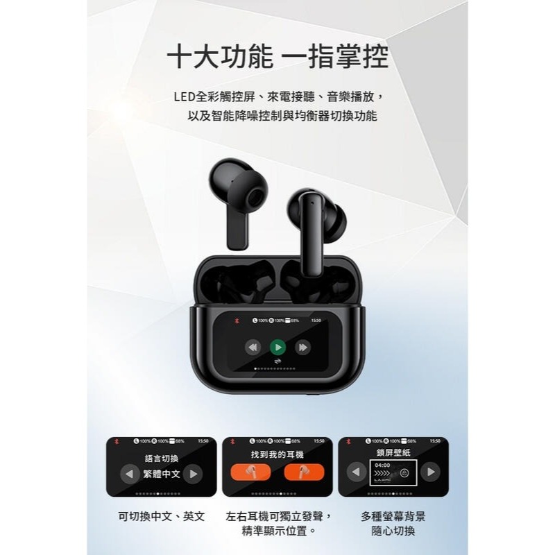 [LARMI] 樂米 觸控螢幕藍牙降噪耳機 LMA06 藍牙耳機 降噪耳機 無線耳機 觸控螢幕 蘋果 安卓-細節圖8