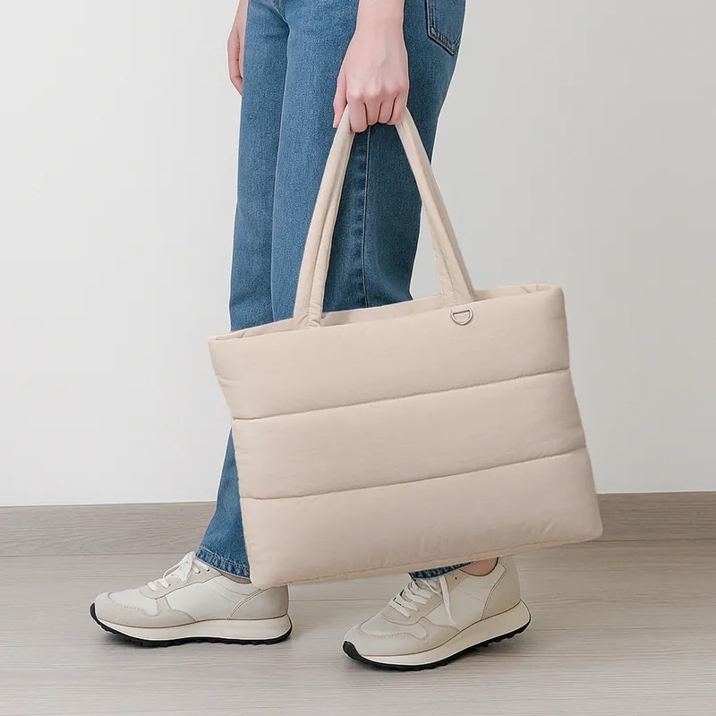 [ekax] 雲朵Soft 托特筆電包 托特包 筆電包 手提包 斜背包 內層絨毛 肩背包 外出包 公事包-細節圖3