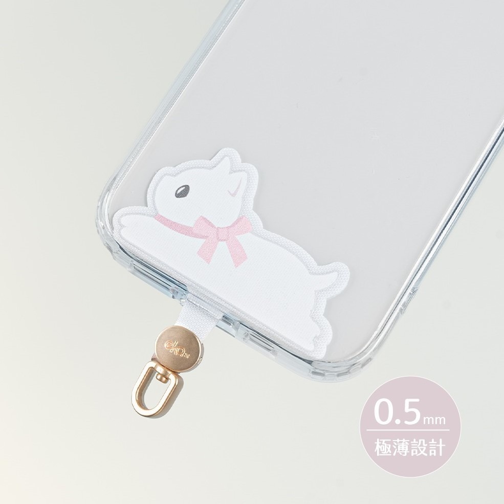 [ekax] 旋轉造型手機掛繩夾片 360°旋轉 手機夾片 可旋轉 白貓 黑貓 橘貓 手機掛繩夾片 夾片 貓咪夾片-細節圖6