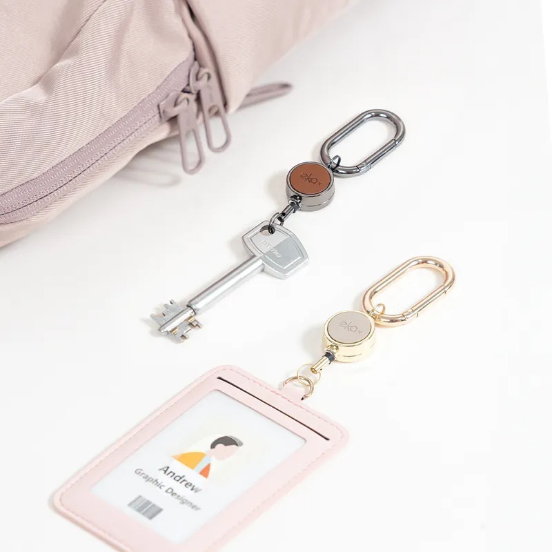 [ekax] 彈力伸縮扣 證件套配件 悠遊卡 彈力伸縮 彈力扣 識別證 頸掛繩-細節圖4