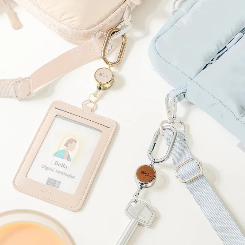 [ekax] 彈力伸縮扣 證件套配件 悠遊卡 彈力伸縮 彈力扣 識別證 頸掛繩-細節圖5