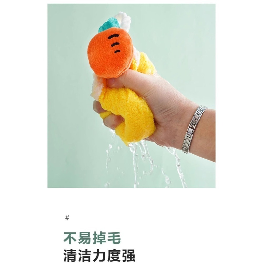 ★掛式珊瑚絨小方巾隨機出貨三入1組(現貨)-細節圖5