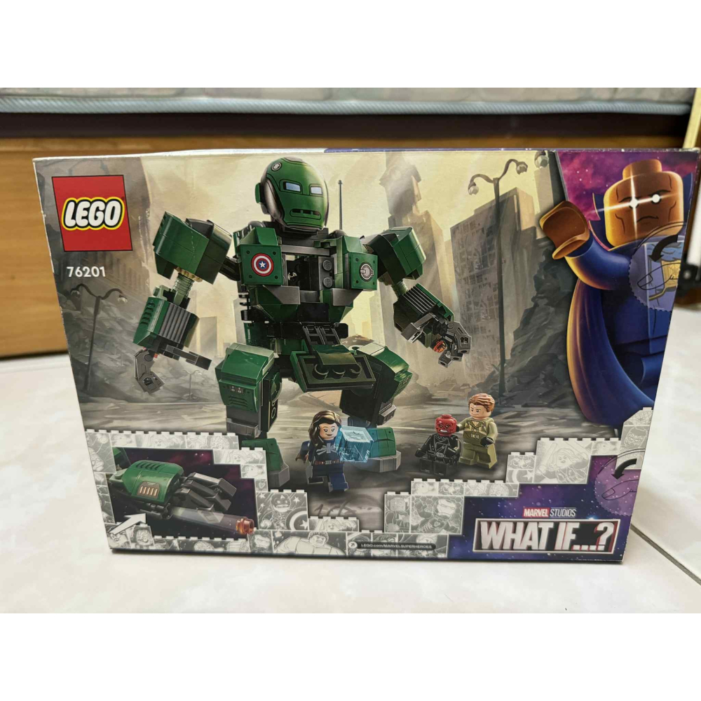 樂高 LEGO 76242 漫威 復仇者聯盟 卡特隊長 & 九頭蛇重踏者裝甲 WHAT IF 全新未拆-細節圖2