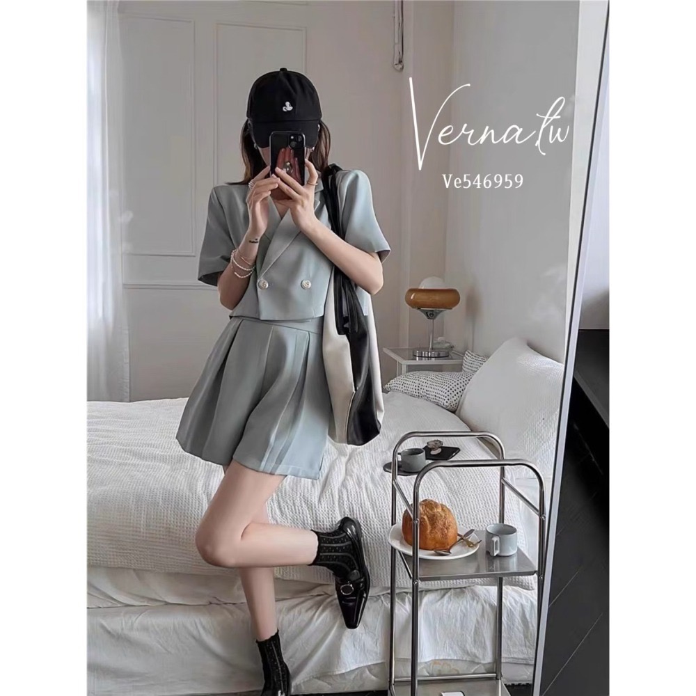 現貨｜韓系質感‘高級小眾西裝套裝-細節圖4