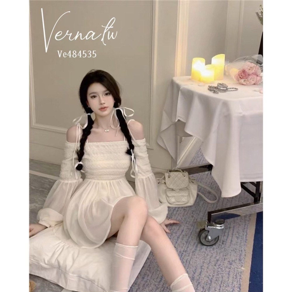 現貨｜浪漫仙氣網紗雪紡衣-細節圖2