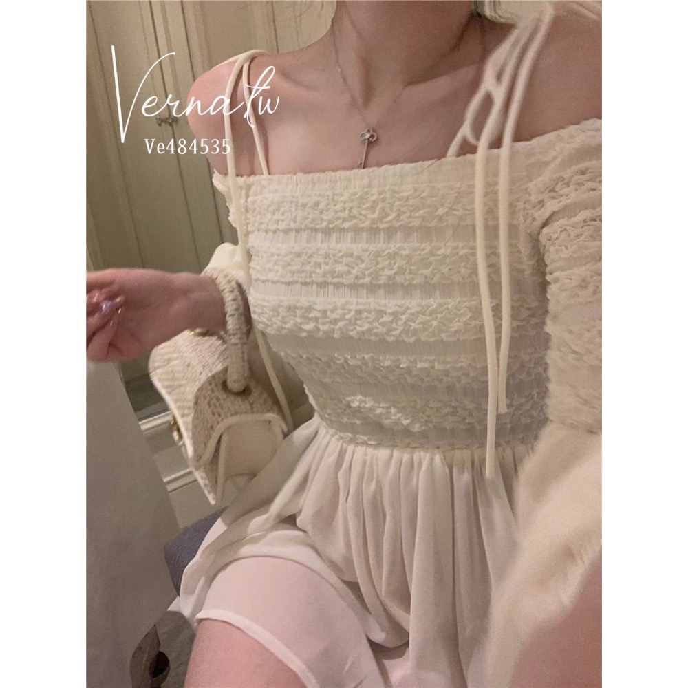 現貨｜浪漫仙氣網紗雪紡衣-細節圖3