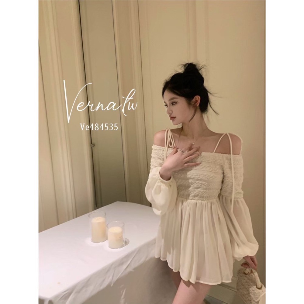 現貨｜浪漫仙氣網紗雪紡衣-細節圖7