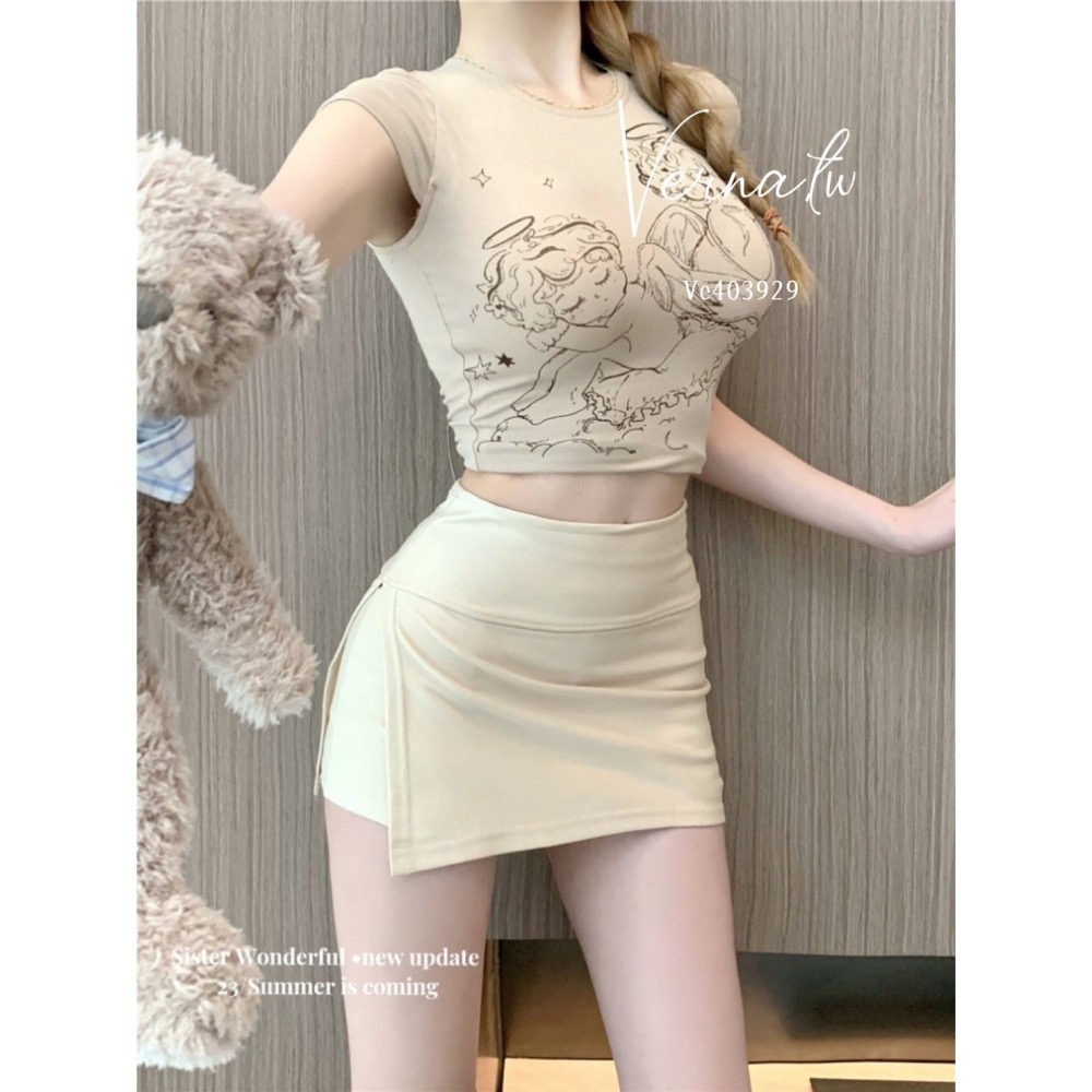 百搭開衩包臀短裙-細節圖2