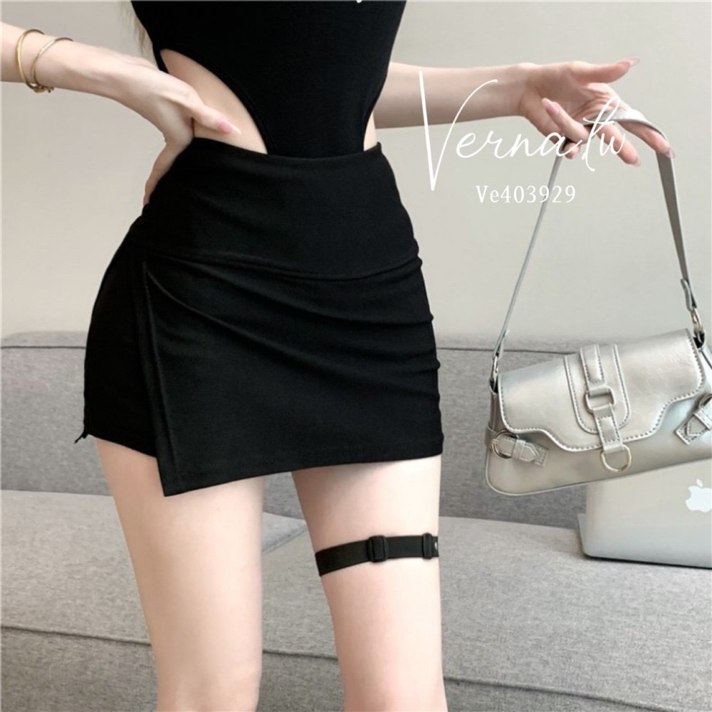 百搭開衩包臀短裙-細節圖8