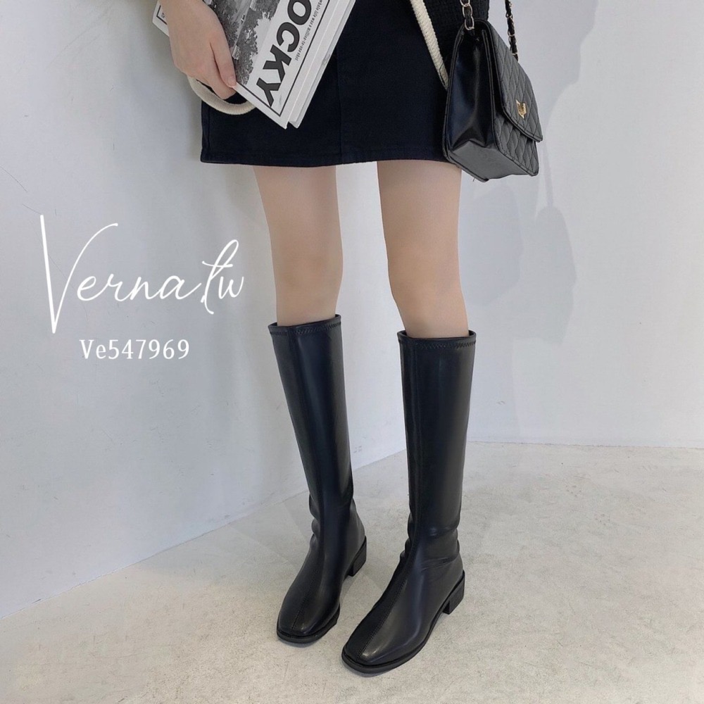 秋冬系列‘  簡約素色長靴4色-細節圖6