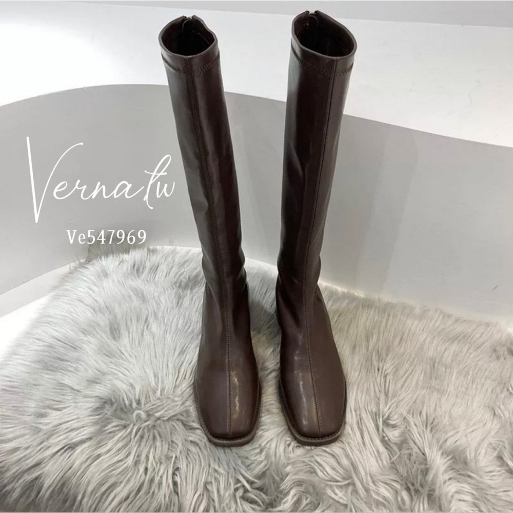 秋冬系列‘  簡約素色長靴4色-細節圖11