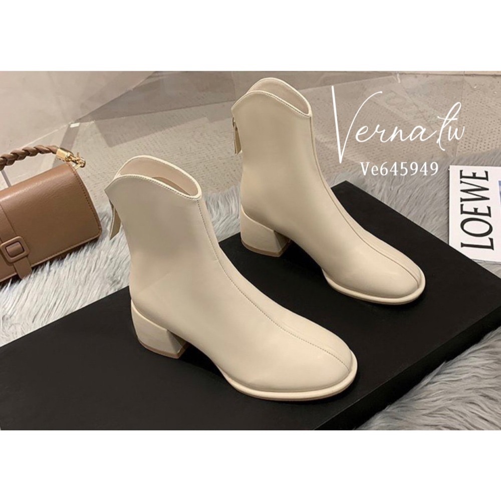 秋冬系列‘  歐膩小裸靴4色-細節圖5