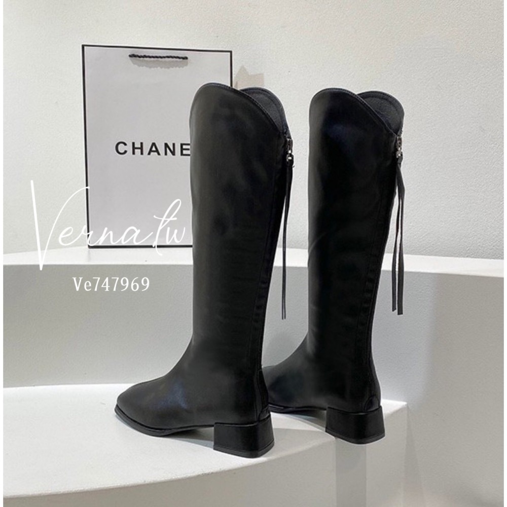 秋冬系列‘  簡約素色長靴4色-細節圖5